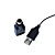  mini coche usb estilo ratón óptico con cable (plata)