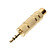  guldbelagt 3,5 mm han til 6,3 mm hun lydstik (2-pack)