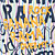  lettere ricamo breve stampate senza maniche scollo tondo strisce donne t-shirt (8502bc009-0736)