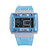  trendy acqua digitale resistere orologio con el retroilluminazione verde - blu traslucido (1 * CR2025)