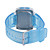  trendy acqua digitale resistere orologio con el retroilluminazione verde - blu traslucido (1 * CR2025)