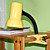  Table Light with Clip in Yellow and Green Color (E27 Bulb Base)