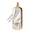 8gb Kristallanhänger Stil USB-Flash-Laufwerk Halskette (gold)