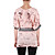  Beaded V Neckline Half Sleeves Tunic T-shirts / Women's T-shirts (8502BD005-0736)