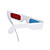  Re-useable Sport Style Plastic Frame Resin Lens Anaglyphic Red + Blue 3D Glasses