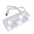  recarregável usb dupla cobrança doca / stand / estação com duas baterias recarregáveis ​​(2800mAh) para o wii