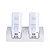  recarregável usb dupla cobrança doca / stand / estação com duas baterias recarregáveis ​​(2800mAh) para o wii