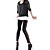  Side Perspective Lace Design Legging / Women's Leggings (FF-8205BD111-0857)