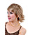  Capless Medium Length Synthetic Light Blonde Curly Hair Wig