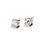  Beautiful 925 Sterling Silver With CZ Cubic Zirconia Decoration Platinum Plated Earrings(0801-HT094)