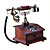  Téléphone bois en caoutchouc antique (0666-m-15a)
