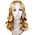  Full Lace Long 100% Human Hair Blonde Curly Hair Wig