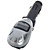  1,0 "lcd auto lettore mp3 trasmettitore FM con telecomando IR - argento (2,5 mm audio/sd/usb/dc12v)