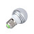 e27 1W RGB luz a control remoto bola bombilla LED (110-240v)