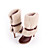  Cow Leather Upper High Heels Short Boot With Strap Fashion Shoe (0985-K7018)