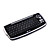  Mini 2.4G Wireless QWERTY Keyboard + Trackball (Black)