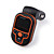  LCD Car MP3/MP4 Player FM Transmitter with IR Remote Controller -2G Orange