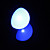  e27 1W RGB luz a control remoto bola bombilla LED (110-240v)
