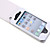  Case Premium de pele PU para iPhone 4 e 4S (branca)