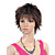  Capless Short Top Grade Quality Synthetic Brown Straight Hair Wig
