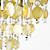  Chrome Finish Yellow Shell + Crystal Pendant Chandelier with 7 lights (K9 Crystal)