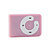 mini klipp plug-in micro sd kort tf kortleser MP3-spilleren - rosa