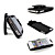  Skal + Hylster Bælte Clip Combo Cover til iPhone 4 (sort)