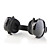  Sporty MP3 Player Stereo Headphones + FM Radio (Black)