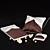  colección de la boda elegante en la crema y el satén de chocolate (3 piezas)