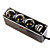  3 Sockets Car Charger with USB Power Supply