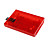  caso hdd unidade de disco rígido para Xbox 360 (vermelho transparente) slim