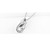  cristal brillant et alliage de platine plaqué collier à pendentif