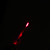  2 in 1 led & rode laser pointer zaklamp met sleutelhanger rood