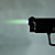  pistola a forma di accendino antivento con il bianco della luce della torcia elettrica