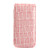  beskyttende slangeskind PU læder cover til iPhone 4 (Pink)