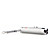  2 in 1 Mini LED & rode laser pointer sleutelhanger zaklamp zilver