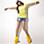  toevallige kristal verfraaid denim shorts