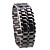  Black Metal Strip Digital Lava Style Iron Sport Couple Blue LED Faceless Wrist Watch