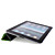  Estuche de Protección Verde de Cuero PU para el Apple iPad 2 (Hibernación y Des-Hibernación)