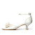  tomaia in raso tacco medio peep-dita dei piedi con scarpe da sposa bowknot nuziale (0.984-r-059)