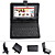  Etui de protection en cuir pour Clavier + Tablet PC  7 pouces (port USB)