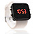  Montre LED Sportive en Silicone, Unisexe - Blanc