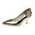  Elegant Leatherette Upper Low Heel Closed Toe With Rhinestone Beading Wedding/ Party Shoes
