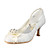  SILVESTRA - Closed Toe Bryllup Brude- Spool Hæl Lisser
