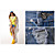  toevallige kristal verfraaid denim shorts