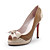  Patent Leather Upper High Heel Peep-toes With Bowknot Fashion Shoes