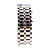  Silvery Metal Strip Digital Lava Style Iron Sport Couple Red LED Faceless Wrist Watch