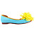  Kunstleder oberen niedrige Absätze geschlossenen Zehen mit Satin Blume Flitterwochen shoes.more Farben erhältlich