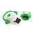  4gb dj estilo musical usb flash drive (verde)