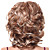  Capless mittlerer Länge hochwertige synthetische blonde mit Licht blonde lockige Haare Perücke